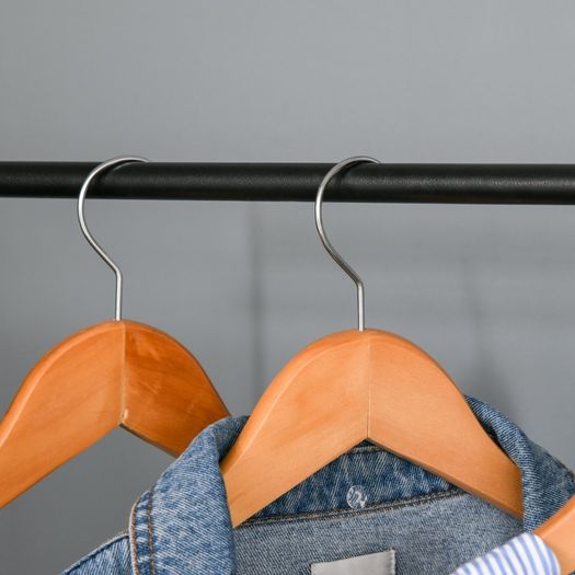 2-Tier Garment Rack Storage Shelves Metal Coat Clothes Stand Shoes Storage Organisation shelves Open Wardrobe Freestanding Tidy Rail 64 x 42.5 x 149 cm (FREE POSTAGE)