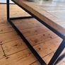 Large Bespoke Solid Wood & Steel Coffee Table Image 5