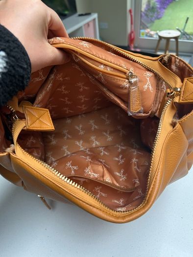 Gigi luxe leather changing bag
