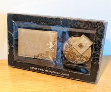 Vintage Leather Card Holder and Comact