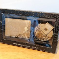 Vintage Leather Card Holder and Comact