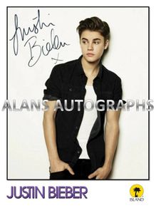 Justin Bieber Autograph