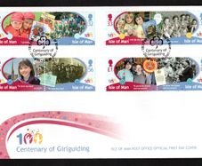 2010 Isle of Man Centenary of Girl guiding.; Europa Commemorative Stamps First Day Cover (FDC)