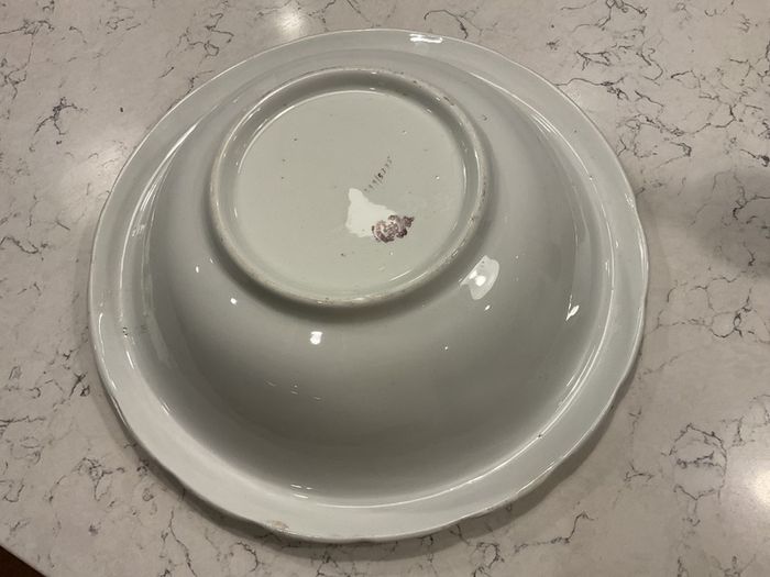 Empire Ware Antique Serving Bowl Lilac Print