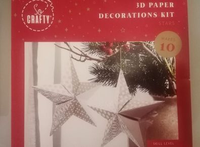 Brand New: christmas decoration kits stars and honeycomb tree baubles