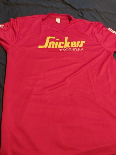 Snickers Red Workwear T Shirt look your best in work light and Breathable M L XL