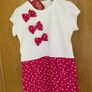 Girl's Brand New White and Pink Short Sleeve Top | Size 2-3 years Image 5