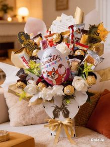 Luxury First Holy Communion Sweet Gift Bouquet Birthday and Special Occasions