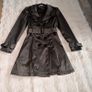 Jane Norman Size 8 Khaki Fitted Flared Trench Coat Image 5