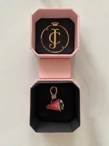 Brand NEW in Box - Juicy Couture LoudHailer Charm (Pink & Silver)