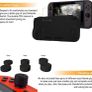 Accessory Bundle Kit designed for Nintendo switch Accessories Geeks and Oled console users Case and Screen protector, Joycon grips and Wheels (FREE POSTAGE) Image 5