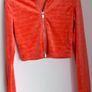 Ladies/Teen Orange Velour Tracksuit by Bershka Image 3