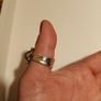 Brand New silver ring with natural amethyst Image 5