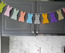 Easter bunnies bunting