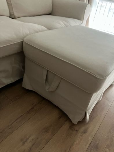 IKEA Ektorp 2 Seater and Footstool