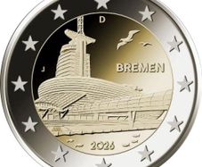 Germany 2 Euro Commemorative Coin 2026 - Bremen Climate House. All 5 mints available ( ADFGJ). Uncirculated.