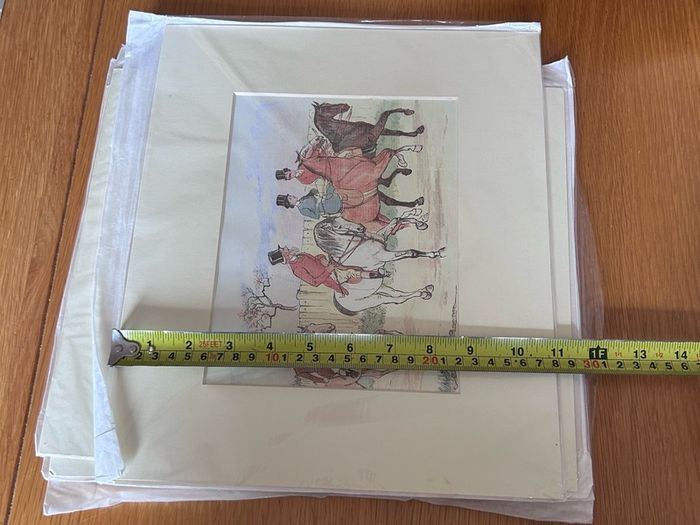 Randolph Caldecott Hunting Prints x 4