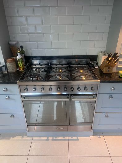 Smeg Symphony 100 cm dual-fuel range cooker with oven