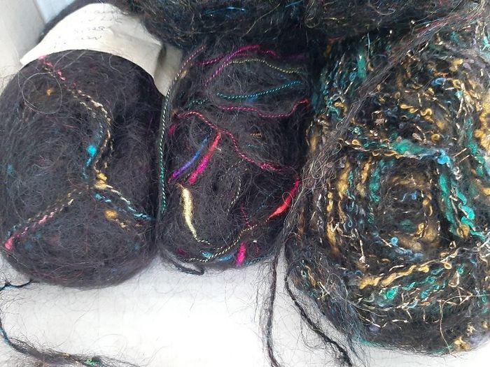Mohair wool knitting crochet crafts