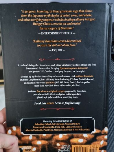 Anthony Bourdain's hungry ghosts cookbook graphic novel (hardback)