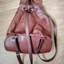 Brown Leather Backpack Image 4