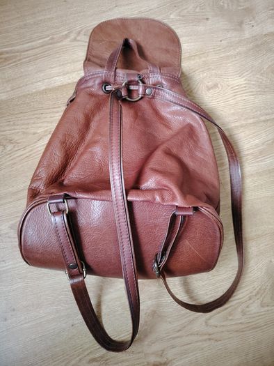 Brown Leather Backpack