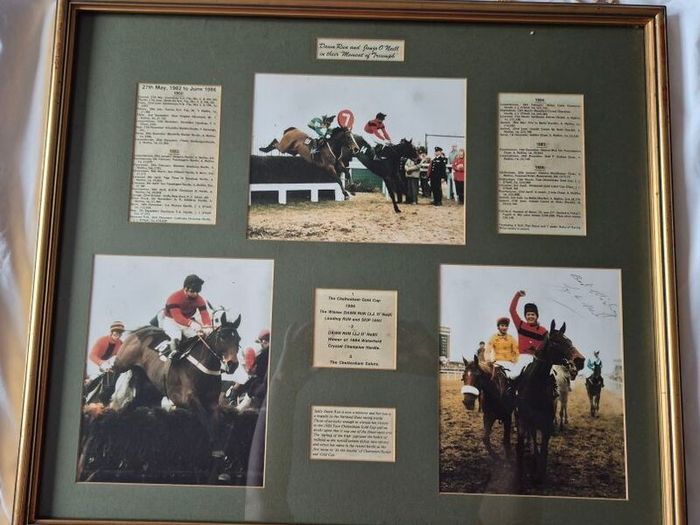 Signed Horse racing memorabilia Dawn Run Jonjo O'Neill