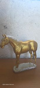 Elegant Gold Horse Figurine Beautiful Home Decor