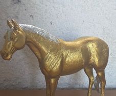 Elegant Gold Horse Figurine Beautiful Home Decor