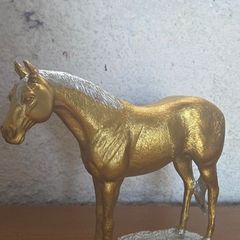 Elegant Gold Horse Figurine Beautiful Home Decor