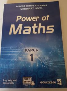 Power of Maths Paper 1 Leaving Certificate Ordinary Level School Book