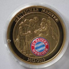 Fc Bayern Munchen - Coin Medal - German Champion 2012/2013