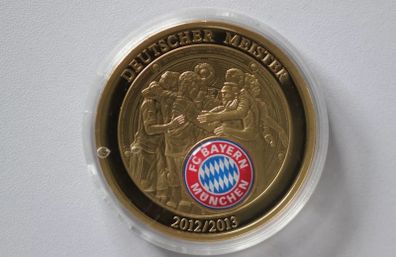 Fc Bayern Munchen - Coin Medal - German Champion 2012/2013