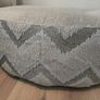 DFS Lawrie Formal Back 4 seater Sofa with  a large round pattern and plan footstool, PRICE DROP OPEN TO OFFERS Image 8