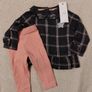 Beautiful 2 piece baby outfit, top & bottoms, new Image 3