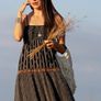 Fab Zara Bloggers Black Embroidered Boho MIDI Dress Image 8