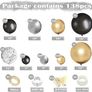 NEW SALE | Balloon Arch Kit, 138 Pcs Black Gold Silver Balloon Arch with Sizes of 18 Inch,12 Inch, 10 Inch, 5 Inch for Balloon Garland as Birthday Decorations, Wedding Decorations, Baby Shower Decorations Image 3