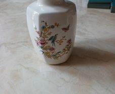 Wicklow Vale  Ireland Bird & Butterfly Pattern Vase.