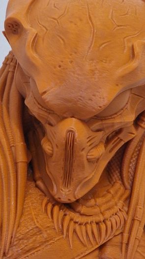 3D Printed Statue Bust (Unpainted) - Predator