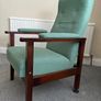 Vintage High-Back Armchair Image 2
