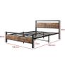 Double Bed Metal Platform Bed Frame Image 7
