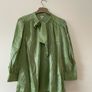 River Island pussy bow green top plus size Image 2