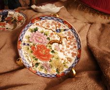 Vintage Imari porcelain plate
