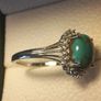 Sierra Nevada Oval Turquoise Halo Cluster Ring Bargain Price Image 2