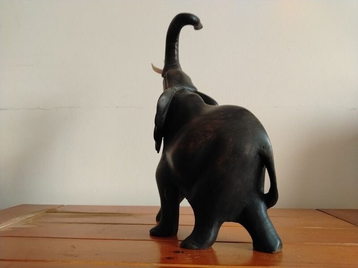 Large Wooden Elephant