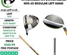 Taylormade M4 Driver / 10.5 Degree / Aldila NVS 65 Regular / Left Hand