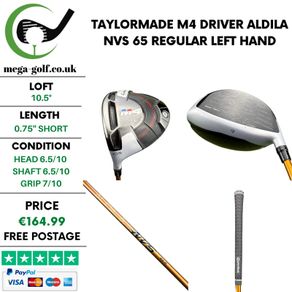 Taylormade M4 Driver / 10.5 Degree / Aldila NVS 65 Regular / Left Hand