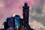 fastnet lighthouse watercolour