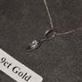 9ct White Gold and Blue Topaz Necklace Image 6