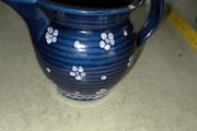 Vintage MINI Pitcher Creamer Dirndl Blue by Gmundner Austria Collection Gmunder Keramik Discontinued